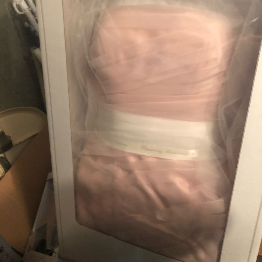 A David’s bridal Vera Wang wedding dress.